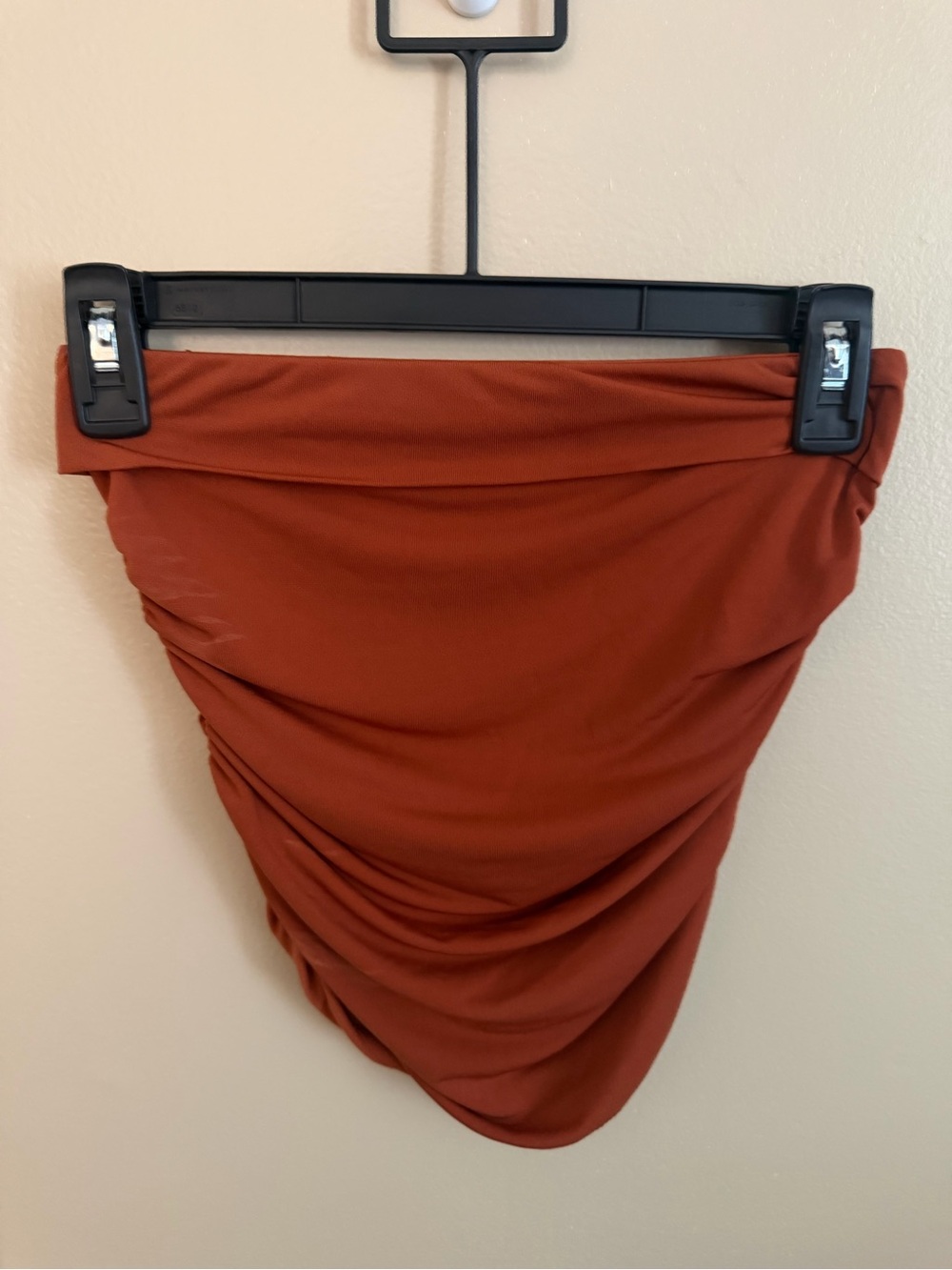 Rust Ruched Women's tube top